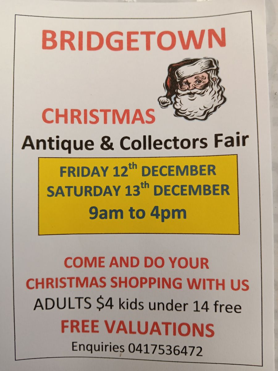 Bridgetown Christmas Antique and Collectors Fair » Shire of Bridgetown ...