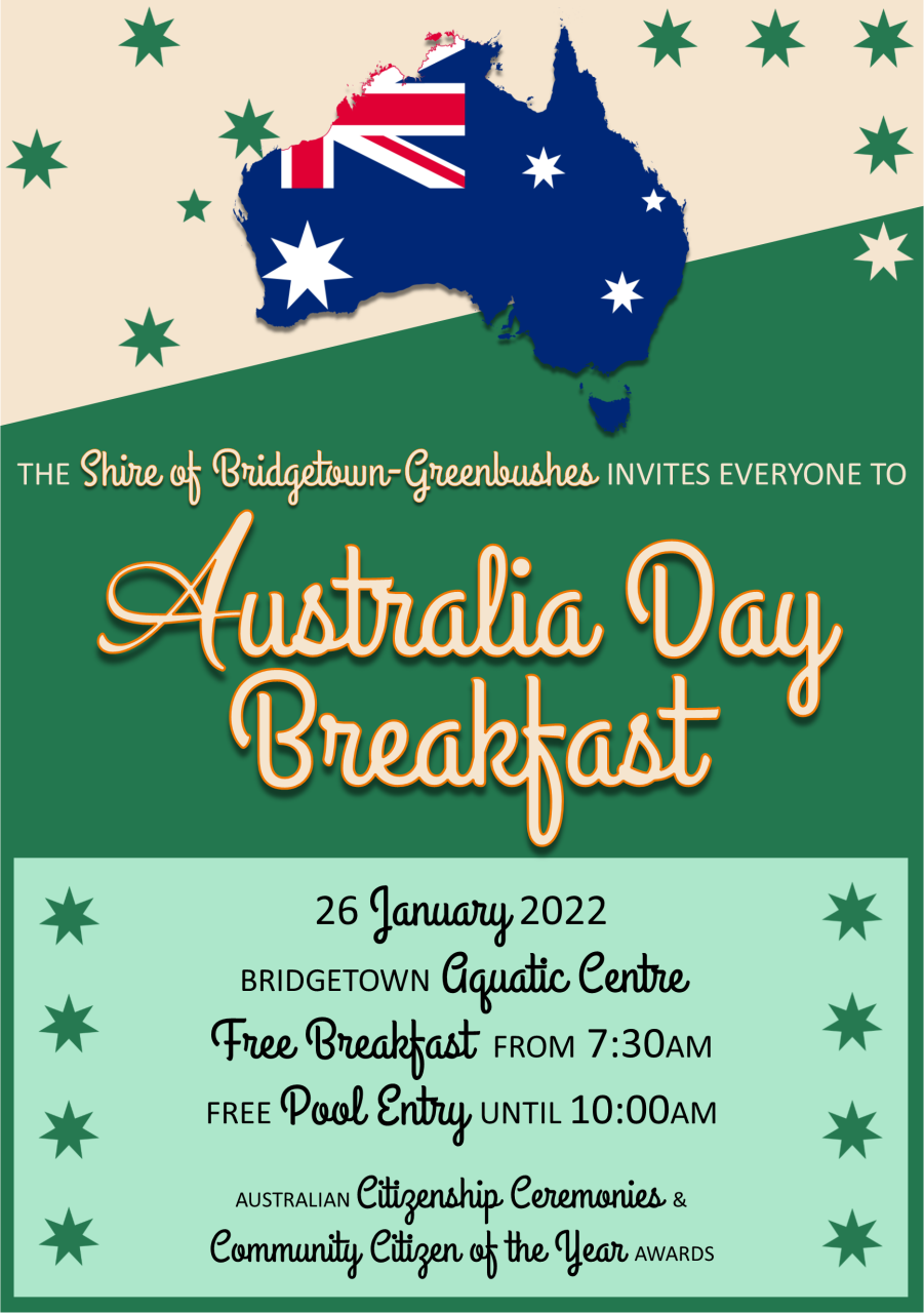 Australia Day Breakfast Promotion