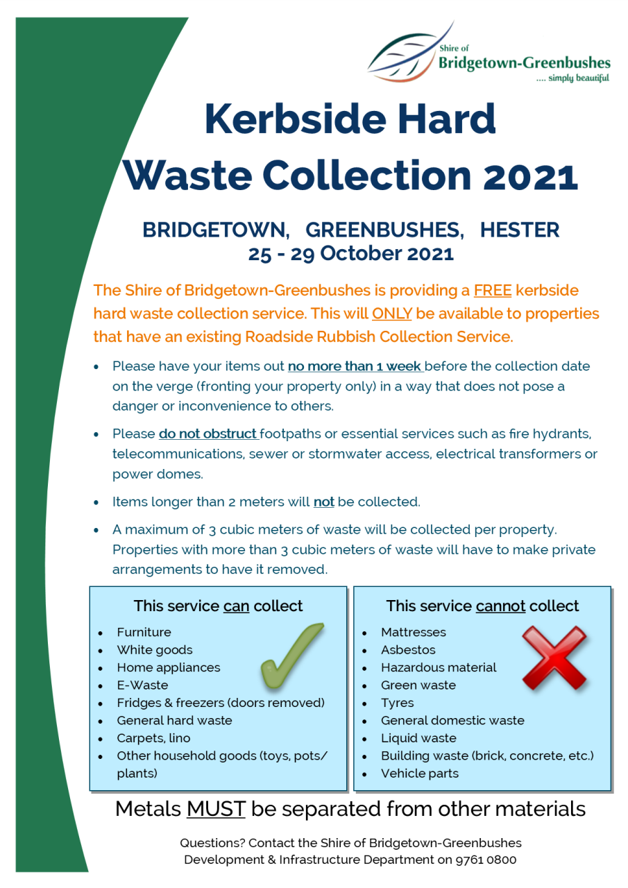 Kerbside Hard Waste Collection 2021