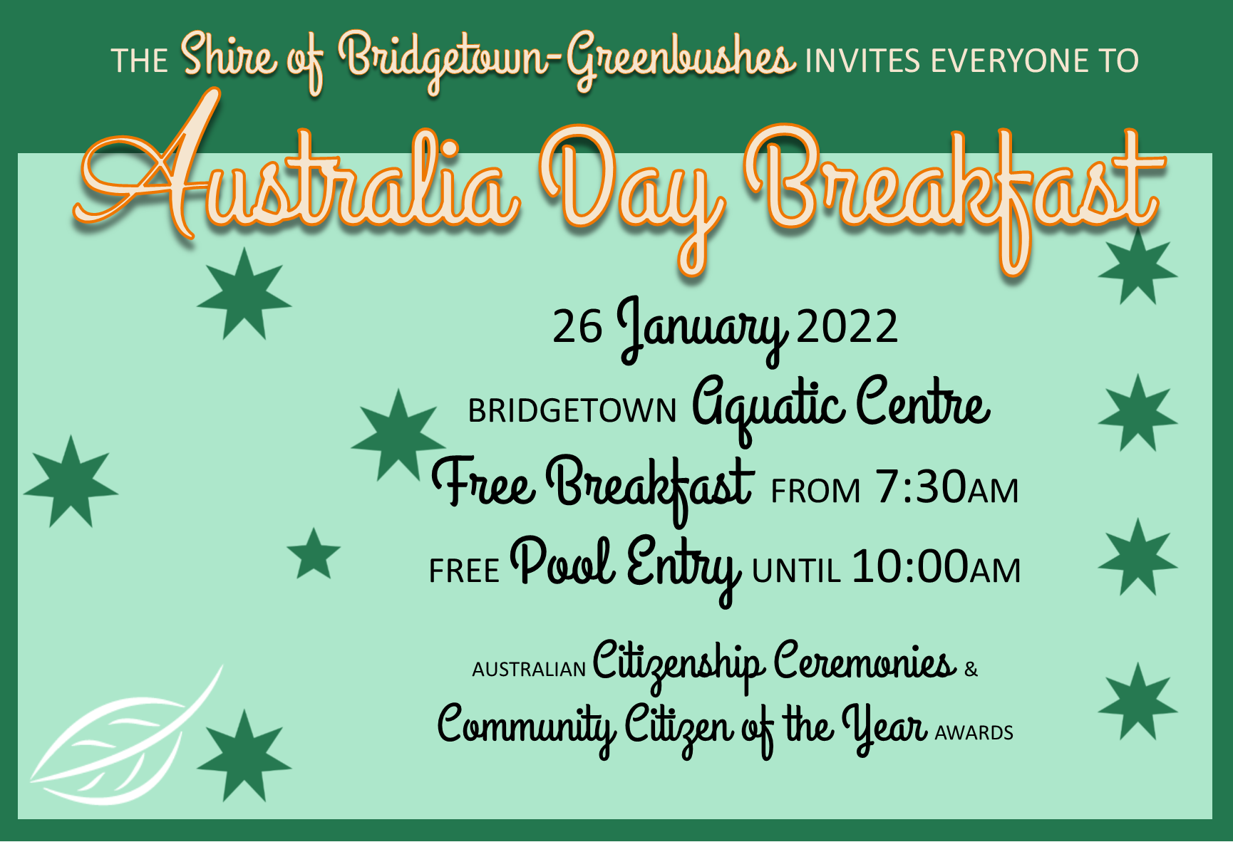 Australia Day promotional poster