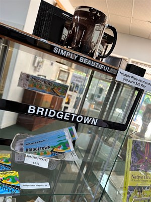 Bridgetown products at Visitor's - Products at Bridgetown Visitor's Centre