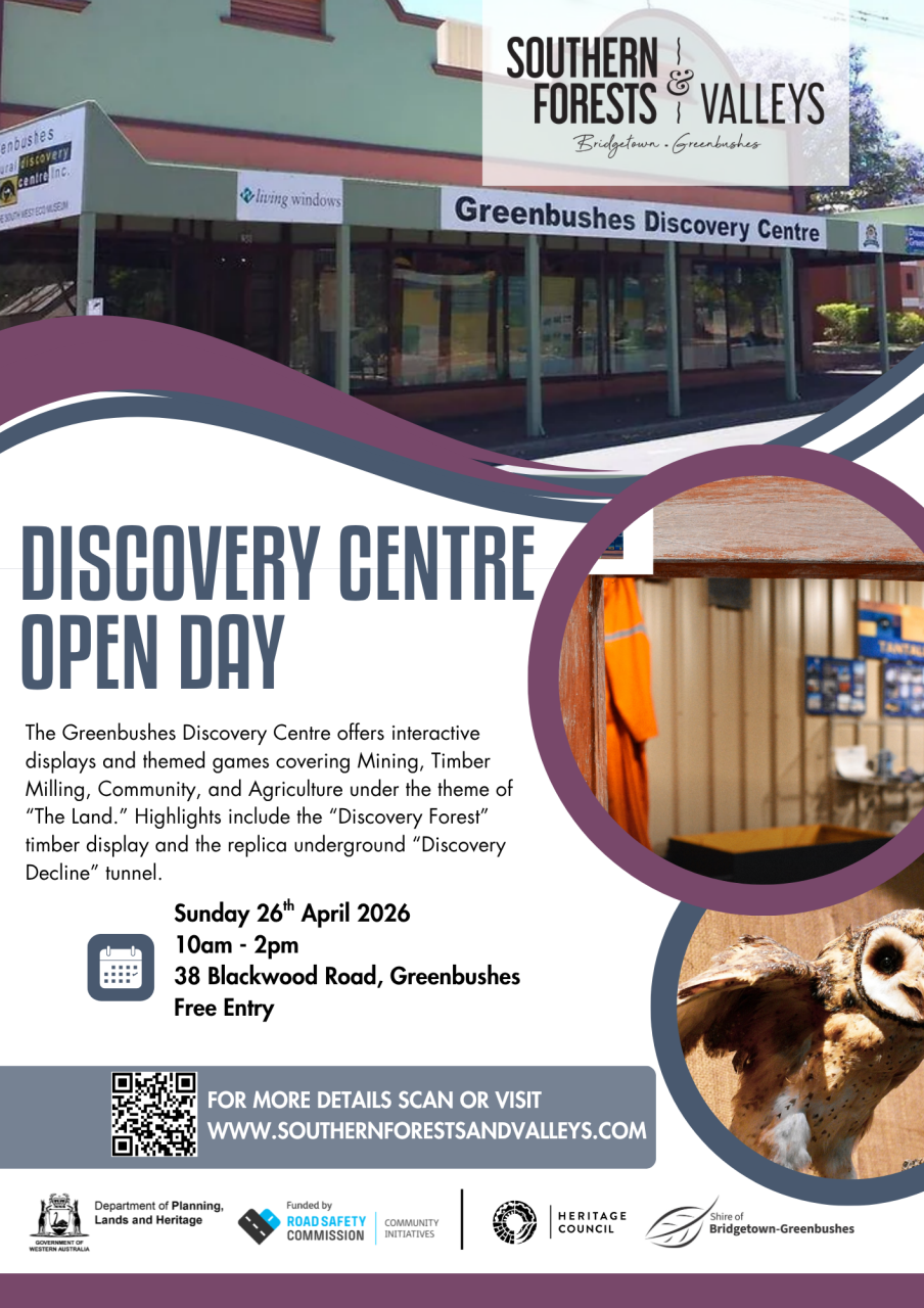 Southern Forests and Valleys Heritage Festival - Discovery Centre Open Day