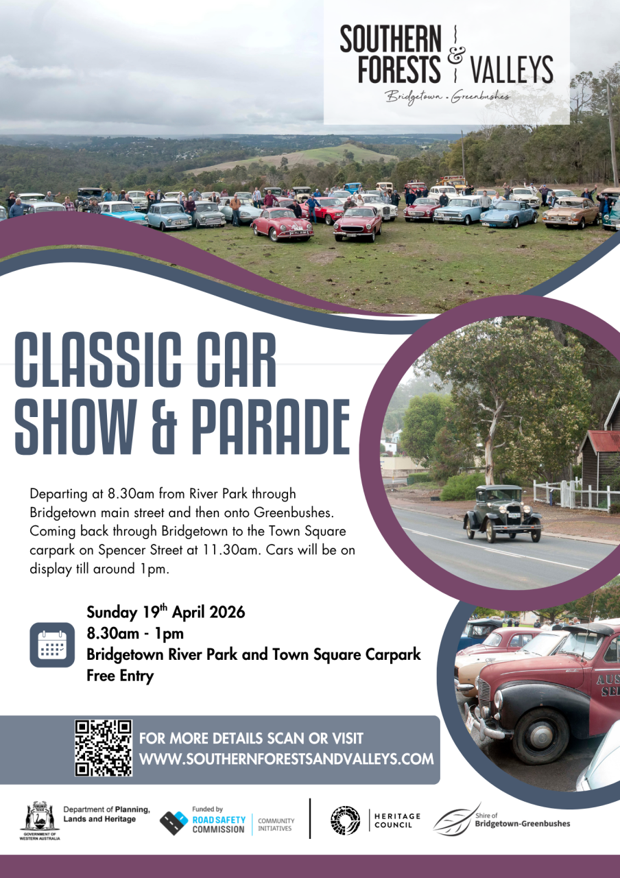 Southern Forests and Valleys Heritage Festival - Classic Car show and