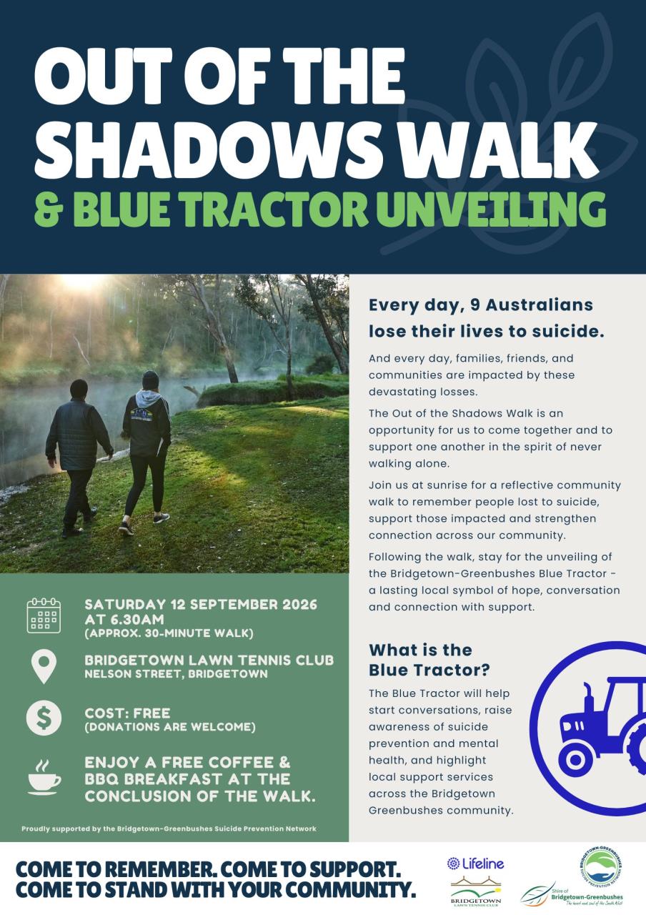 Out of the shadows walk - 12 September 2026