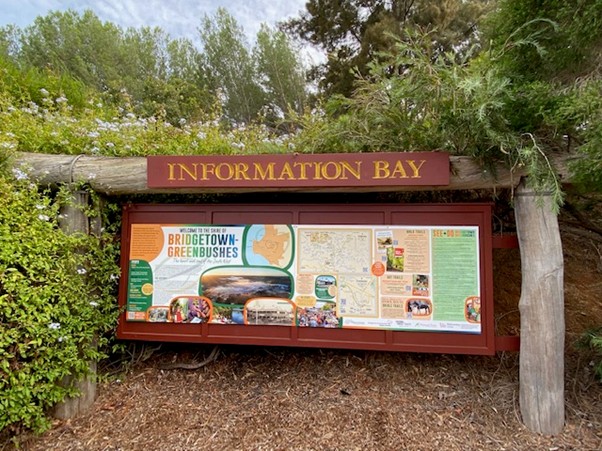 New Information Bay Signs Welcome Visitors to Bridgetown